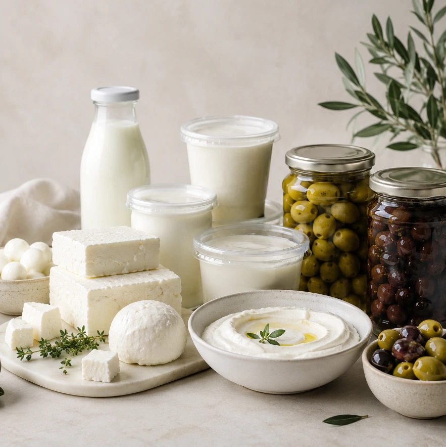 Chilled Dairy, Olives & Essentials